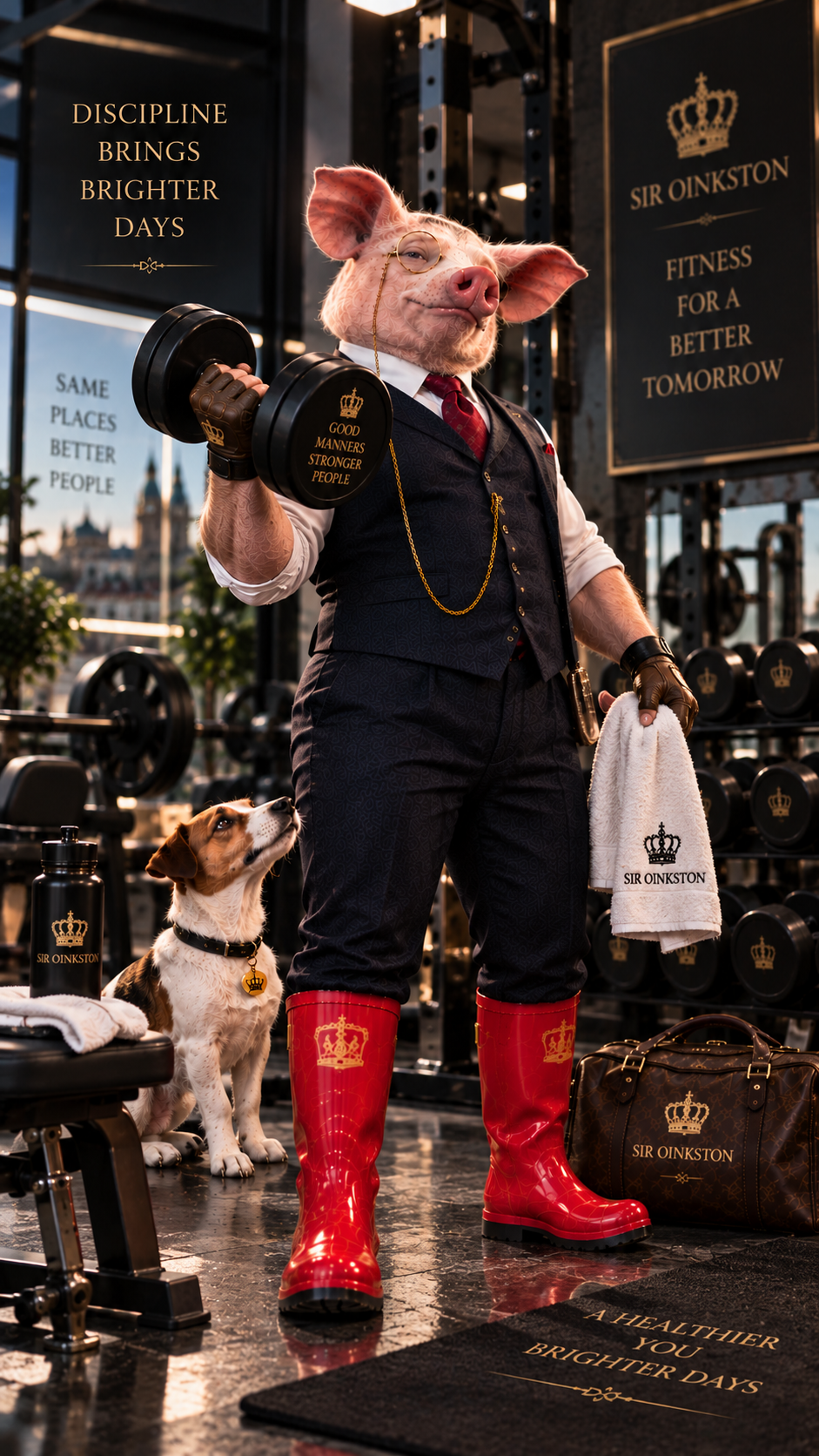 Sir Oinkston — Discipline. Stronger tomorrows.