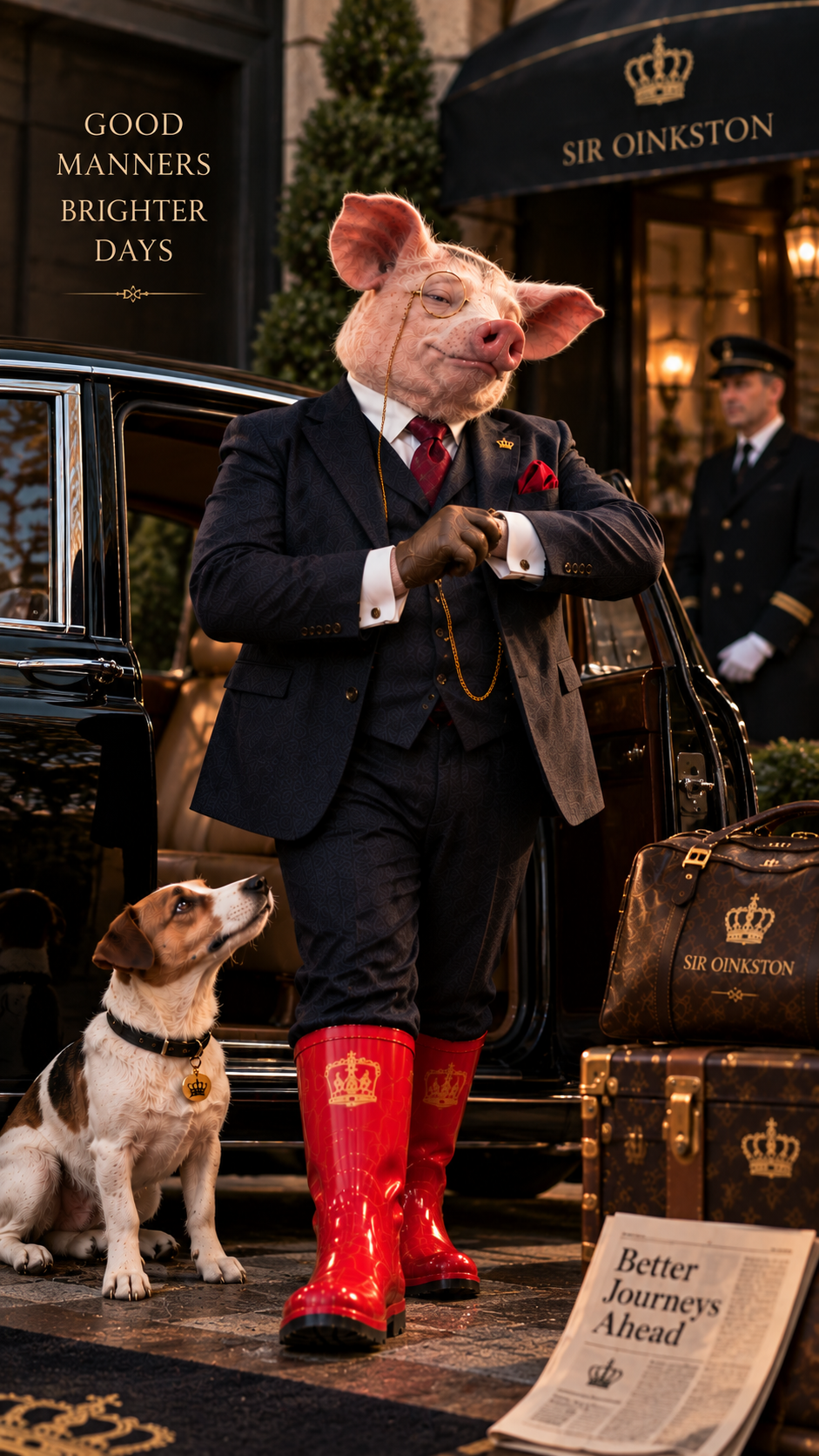 Sir Oinkston — Arrive Properly. First impressions matter.